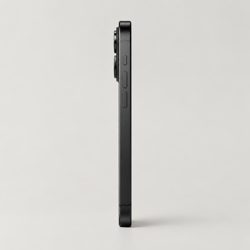 iPhone 16 Pro Seitenansicht des Titanrahmens
